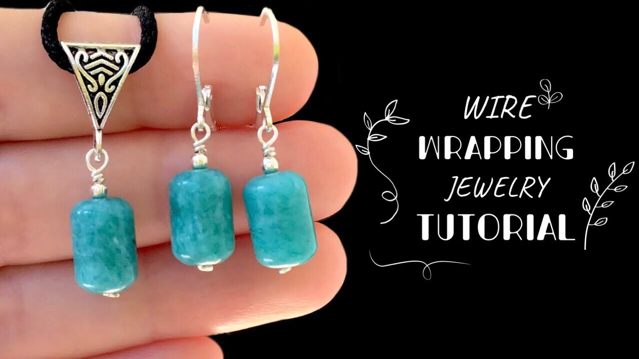 Wire Wrapping Stones | Beaded Earrings Tutorial | DIY Necklace | Wire Wrapping Jewelry Tutorial