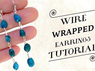 Wire Wrapping Stones | DIY Earrings with Beads | Wire Wrapped Earrings Tutorial | DIY Jewelry