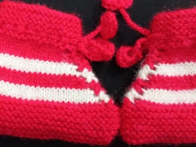 1-2 years baby ke liye socks, shoes or boots kaise banaye #red