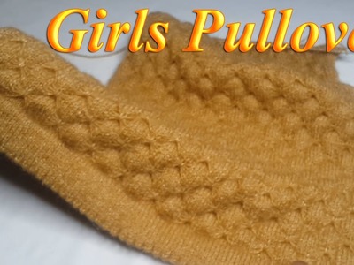 467- Girls Top Pullover - Part 2 | Front Side and Back Side - Step by Step Knitting || Full Pullover