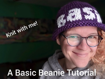 Adding Words to a Basic Beanie | Stranded Knitting on Circular Needles | FREE TUTORIAL