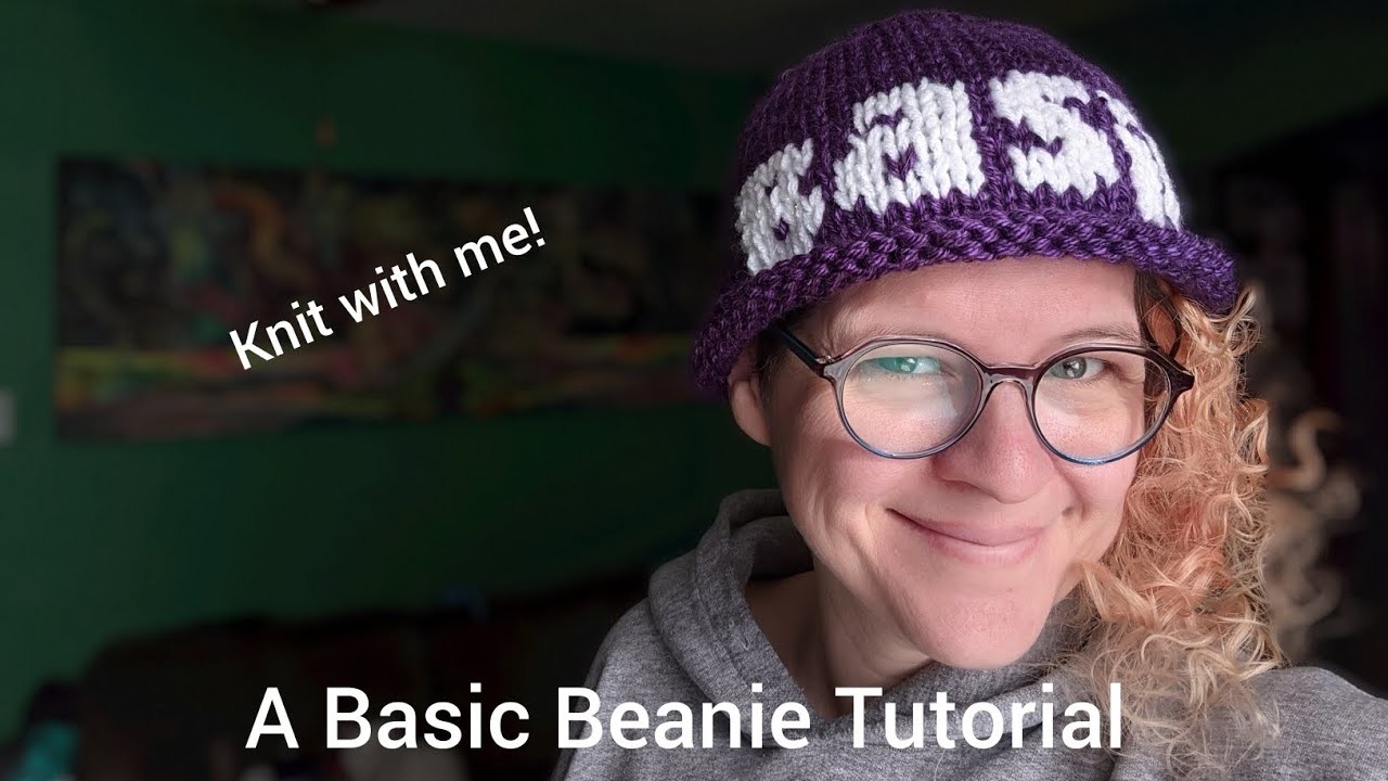 Adding Words to a Basic Beanie | Stranded Knitting on Circular Needles | FREE TUTORIAL