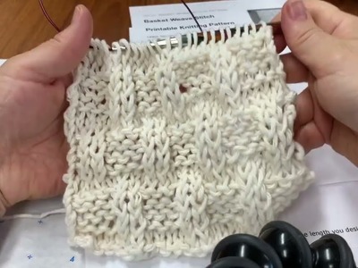 Basket Weave Knit Stitch