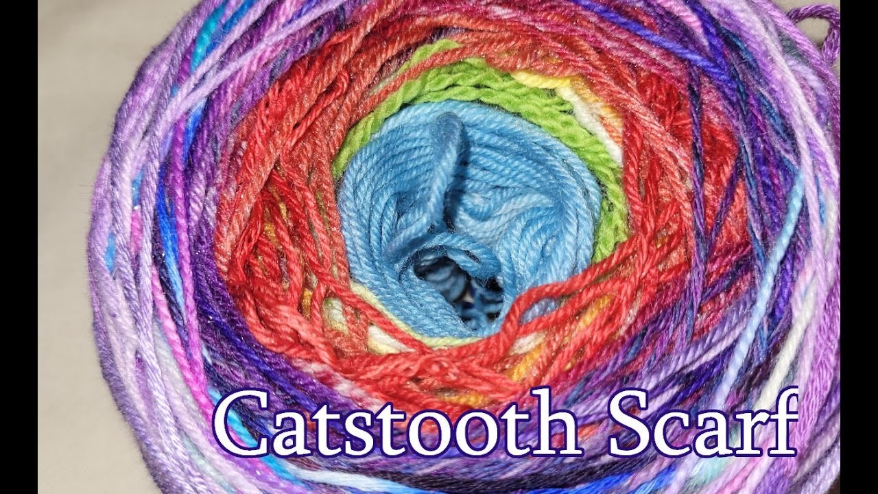 Catstooth Scarf: Cast On