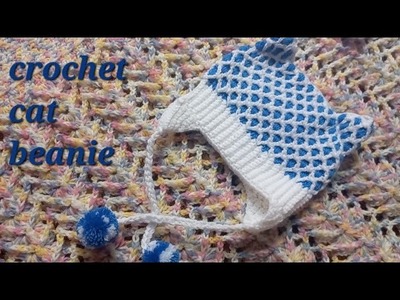 Crochet cap for 1year baby|Crochet cat beanie tutorial|Hook Creation