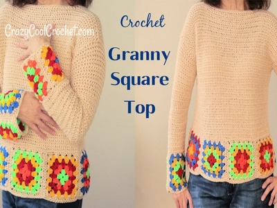 Crochet Granny Square Top - Beautifully Understated