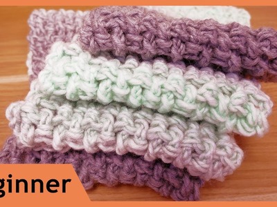 Crochet | Mini basket weave | Colour fade winter scarf | Step-by-step