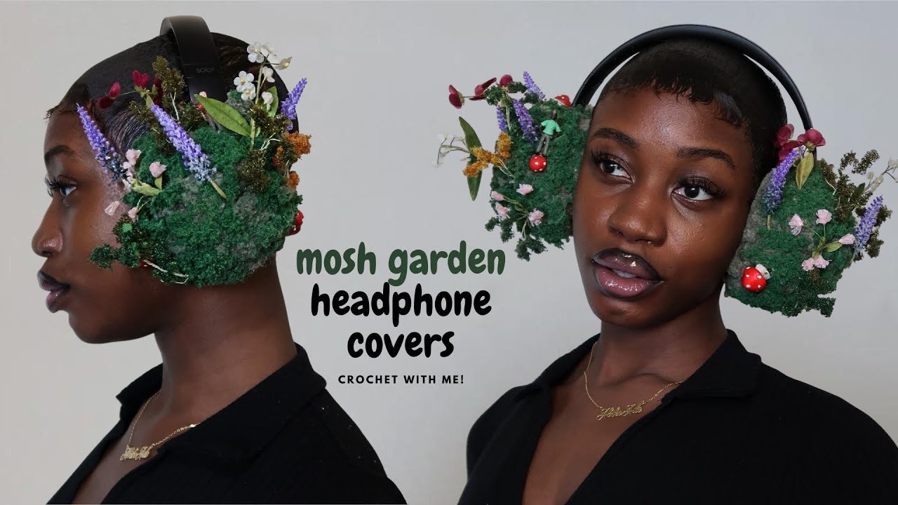 Crochet Mosh Garden Headphone Covers | itslewababy