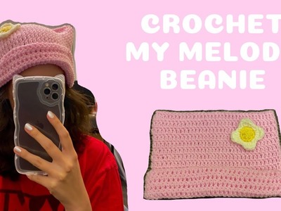 Crochet my melody sack hat beanie! (intermediate level)