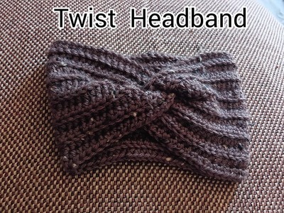 Crochet Twist Headband  Tutorial - Easy looks  like Knitted #51