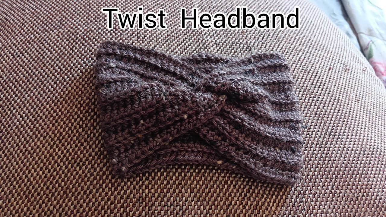 Crochet Twist Headband  Tutorial - Easy looks  like Knitted #51