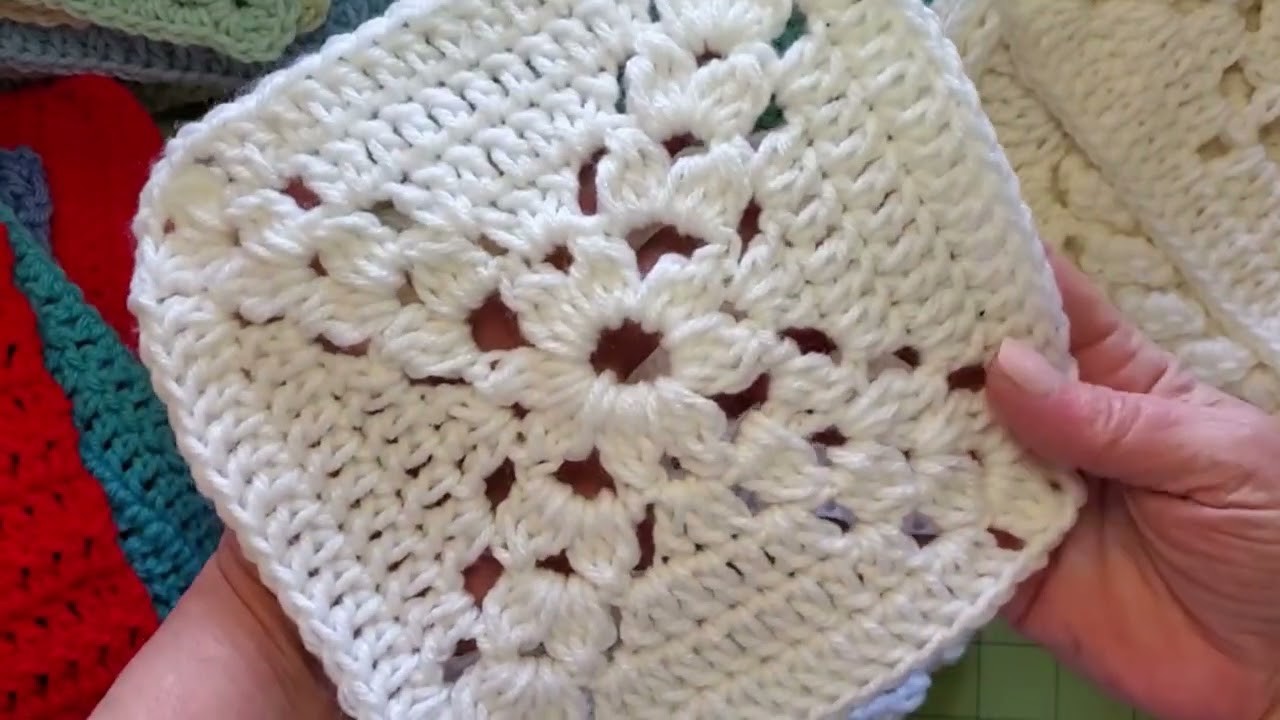 Daily Crochet Squares 2023 Week 1 Re Cap