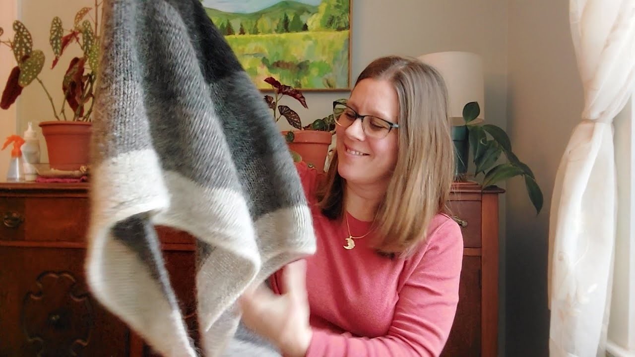 Dana Knits-Episode 6: Painting with yarn, a sweater and cross stitch