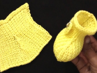 Easy Knitting Baby Socks , Shoes , Booties , Slipper | Bacho ki woolen socks