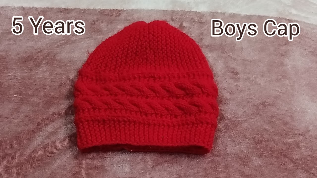 Easy Knitting Gents Cap, Hat Design l Gents Woollen Topi # 54