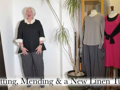 Ep 84 - Knitting & Crochet Update, Mending a Split Seam and a new Layercake Tunic