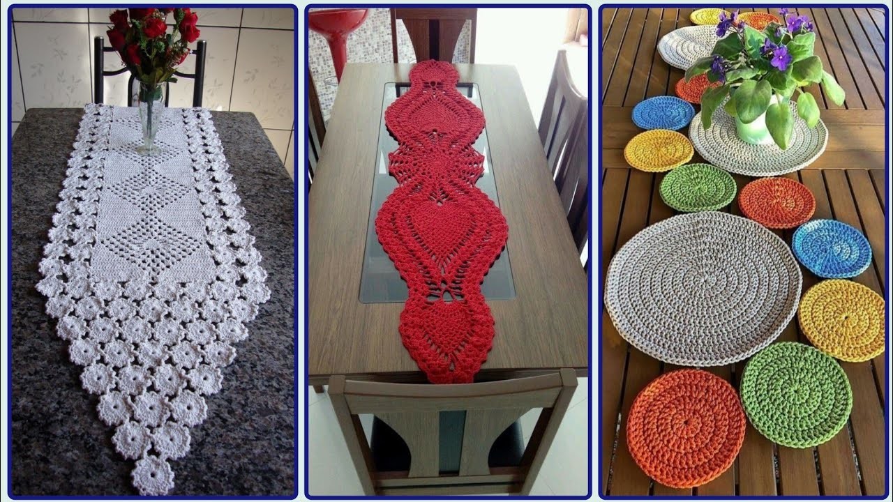 Gorgeous & Beautiful Crochet Table Cloth Designs _ Knitted Patterns