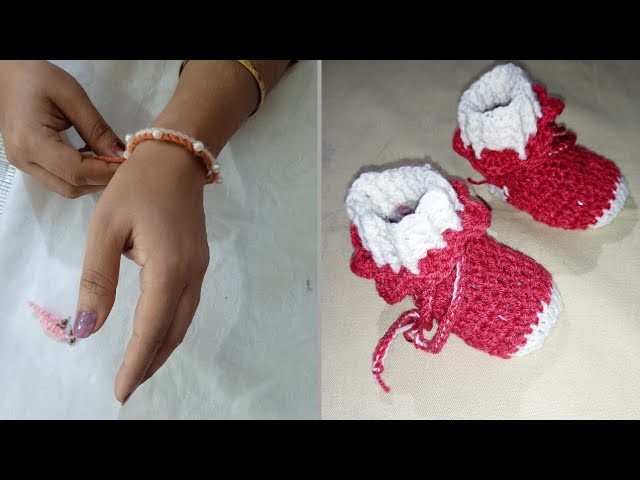 How to crochet baby ruffle socks online pattern 0-3months @shcrochet9166 #CROCHET #SOCKS #baby #yt