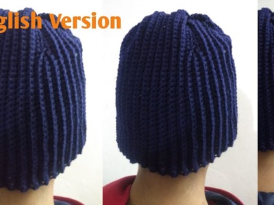 How to crochet your own style Beanie Cap simple and easy (English Version). Crochet Beanie tutorial