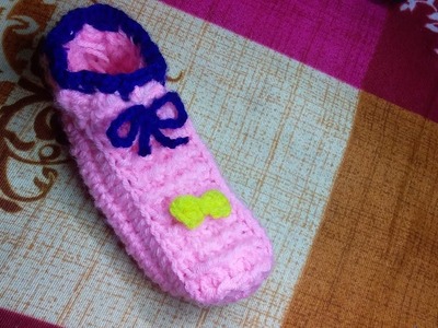 How to make woolen Baby socks or boots. 5 month to 2year baby ????