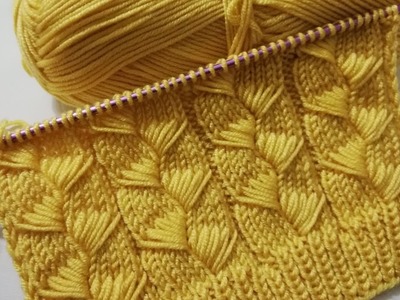 İki şişle muhteşem örgü modeli Wonderful knitting sweater model #knitting #knittingpattern