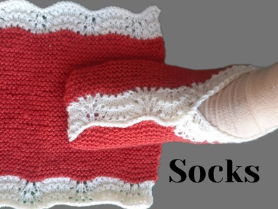 Ladies socks, kaise banaye| new pattern | full tutorial | #rekha_knitting_zone