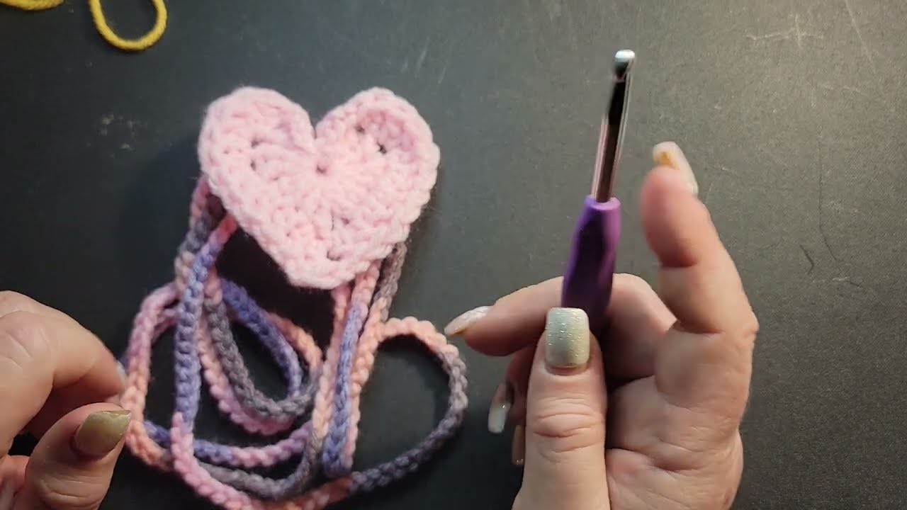 Learn how to crochet this sweet Valentine headband.   Beginner level.  @wipandchain