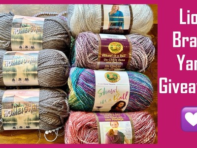 ???? Lion Brand Hometown & You Pick Shawl In A Ball Yarn Giveaway! + Crochet Chat | Crystal Bead Chat