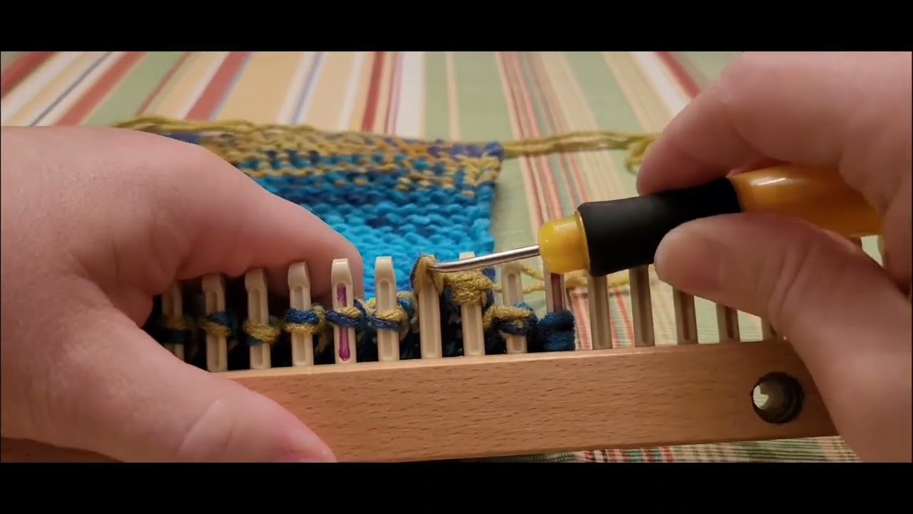 Loom Knitting 20 Stitch Blanket