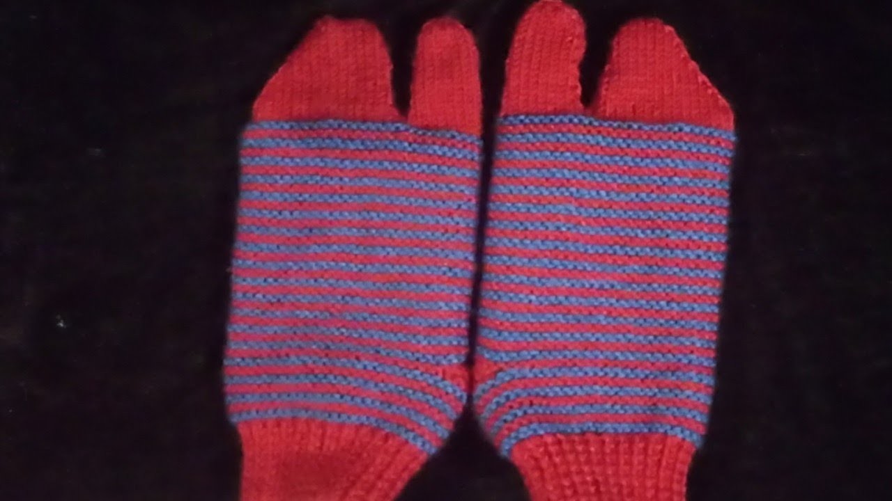 New knitting pattern For ladies socks banane ka Aasan Tarika.Anguthe wali(Ankle length)Easy style me