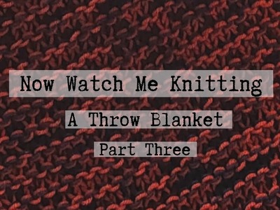 Now Watch Me Knitting! A Throw Blanket, Part 3
