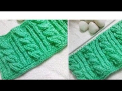 Revarsible knitting design for cap,cardigan,sweater,mafflar,frock,baby blanket.knitting pattern