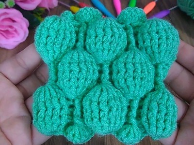 Super crochet ballon stitch.crochet modèle de tricot