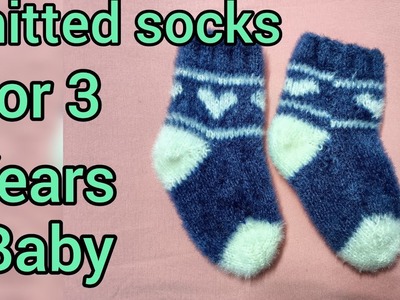 Tutorial of 2-3 years baby boy Socks