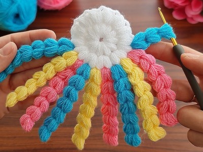 Wow! How to make eye-catching crochet placemat, coaster, bath fiber, placemat.