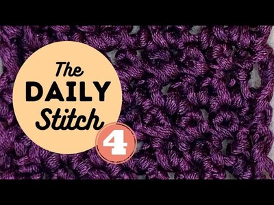 #4 Easy beginner crochet stitch tutorial for crochet scarves, dishcloths