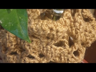 #alizée #wool#l#croche #crochet #learn earn how to make a  flower pot .easy with steps#macrame cord#