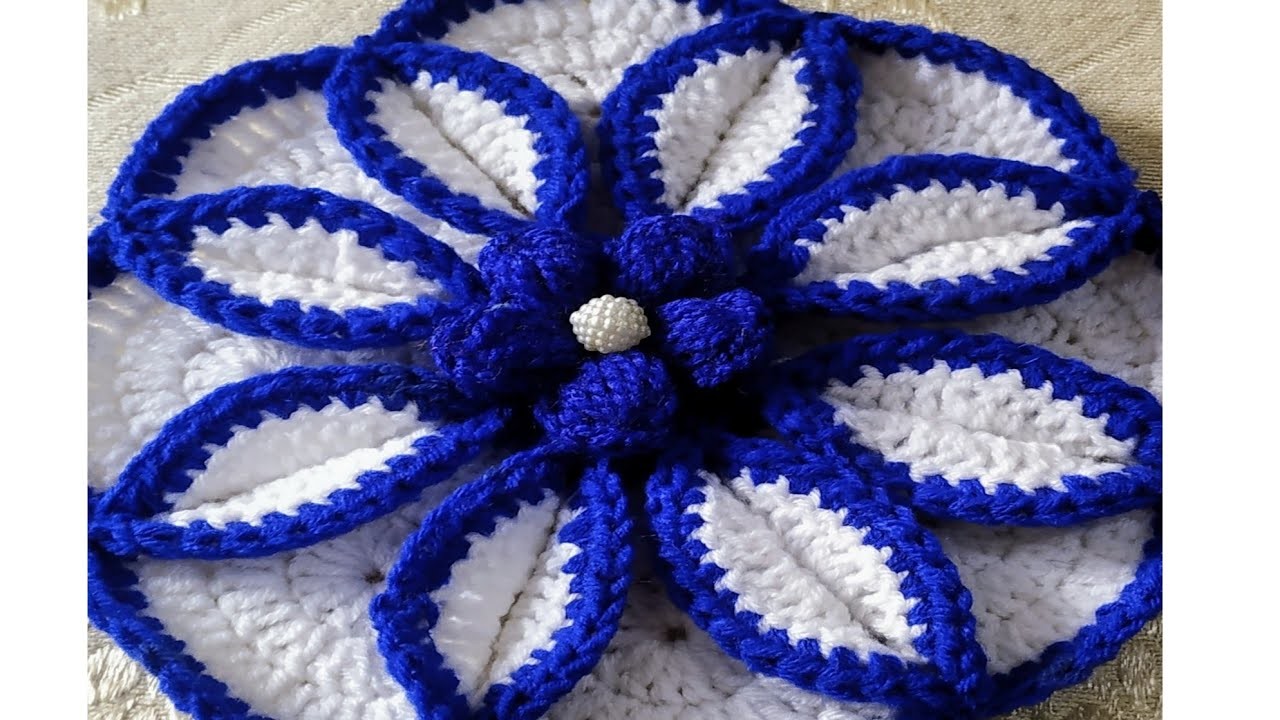 Amazing crochet flower ???????? how to crochet easy design #Wowcreation