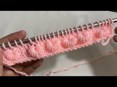 Beautiful knitting pattern #tutorialforbeginner #crochetknitting #blanketpattern #caterpillarstitch