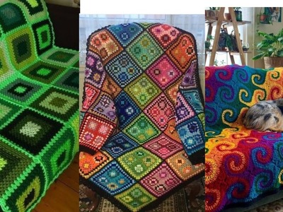 Best and unique crochet sofa covers  design patterns 2023