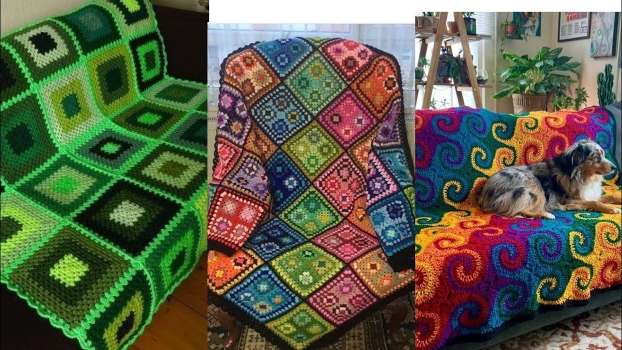 Best and unique crochet sofa covers  design patterns 2023