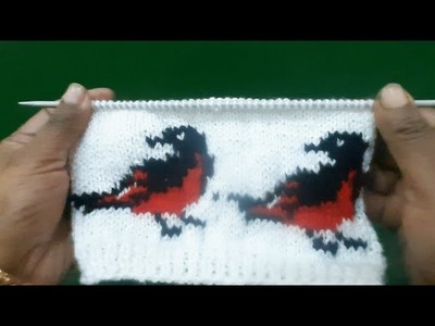 Bird design for sweater