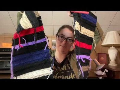 Crochet and Chat: Scrap Yarn Scarf