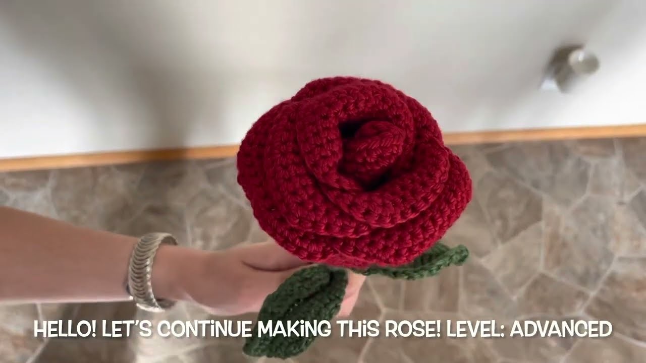 Crochet Flower Bouquet Series: Episode 3 Rose