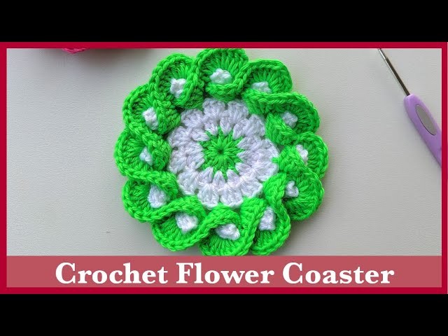 Crochet Flower Coaster