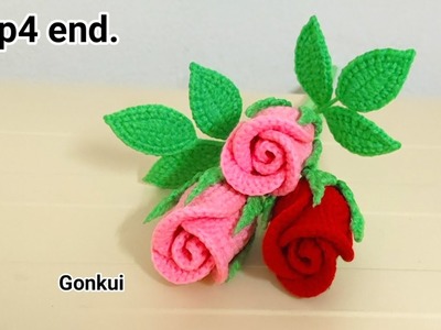 Crochet flower | Easy crochet roses for beginners, step by step Ep4end. Assembling flower #beginners