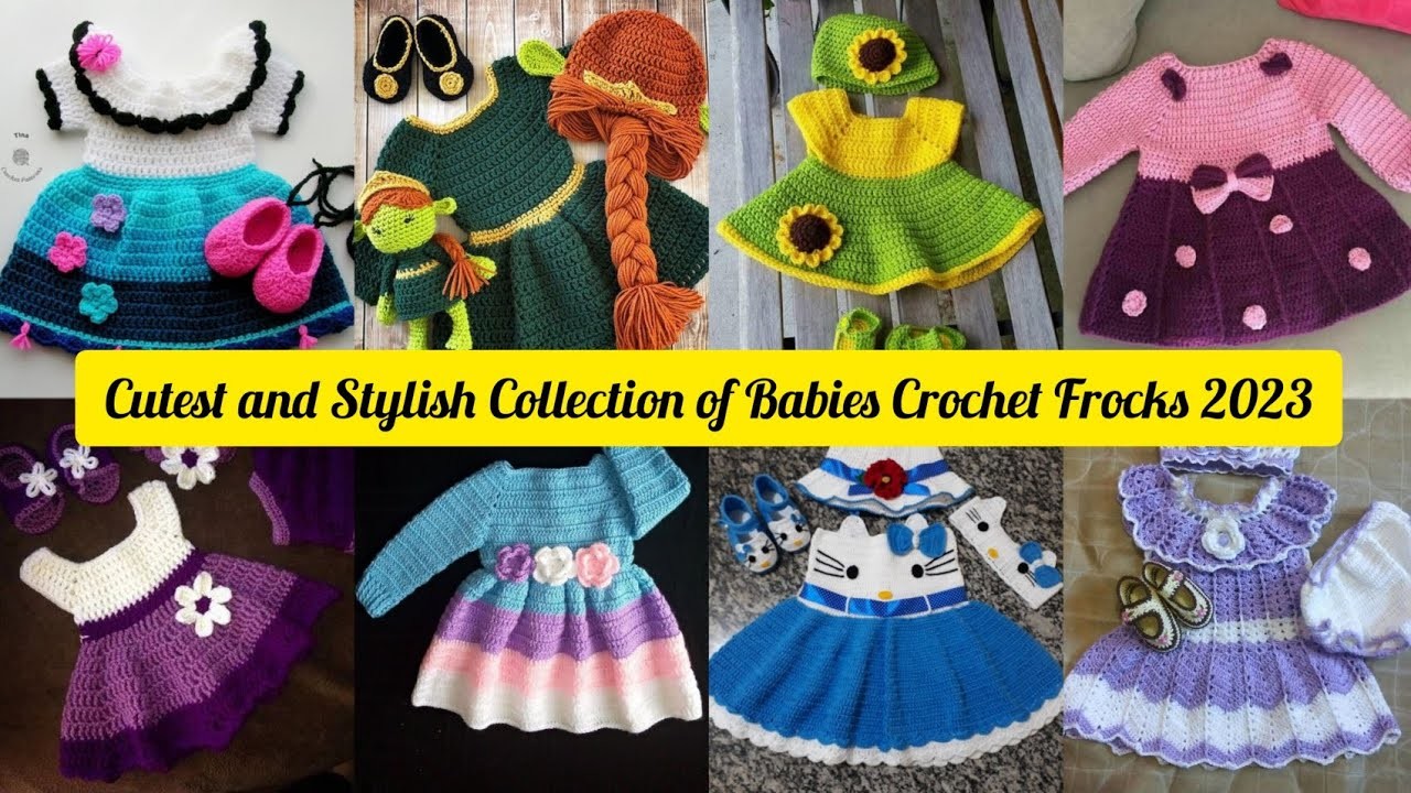 Crochet Handknitted Baby Frocks Designs 2023 || Unique and Trendind 220+ Crochet Frocks Design ||