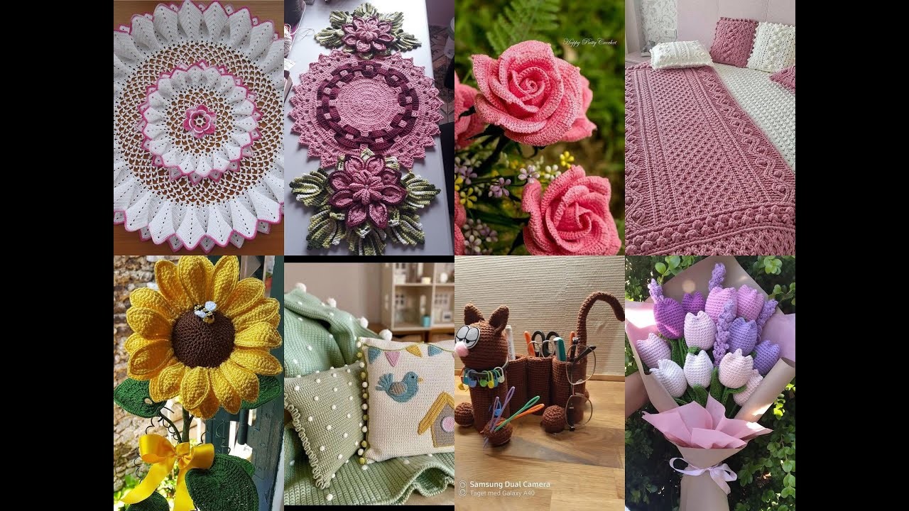 Crochet pattern new design.crochet beautiful designs.Easy crochet flowers. Crochet home decor Ideas.