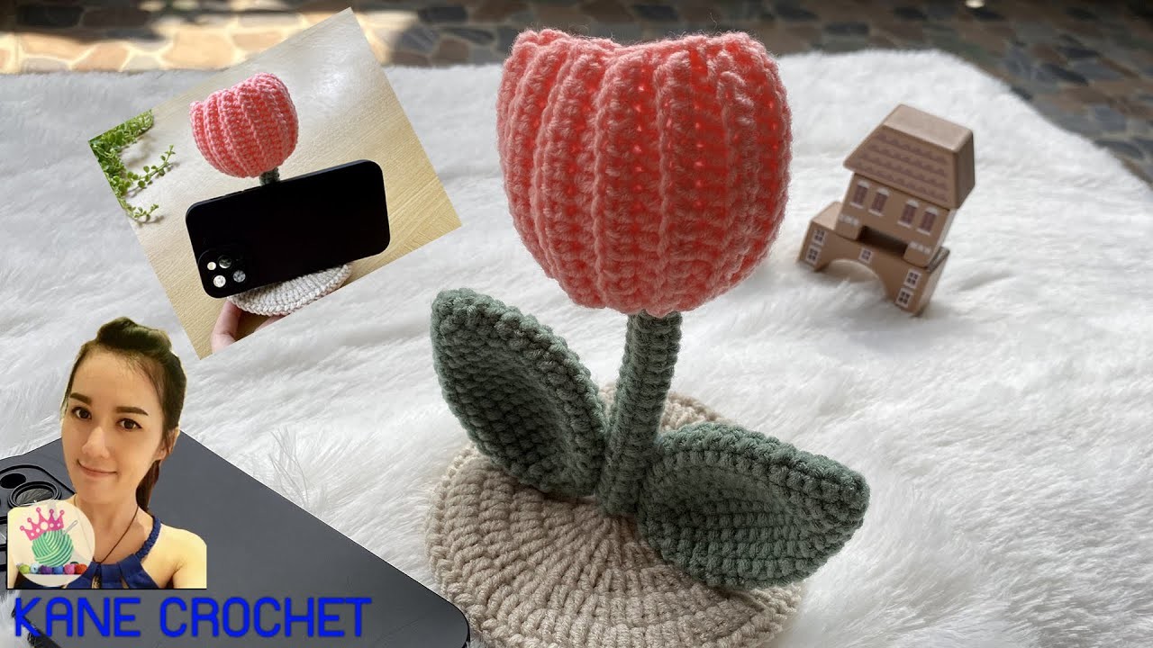 Crochet Tulip Phone Holder | Crochet tulip | Tulip Phone Stand  ????????????