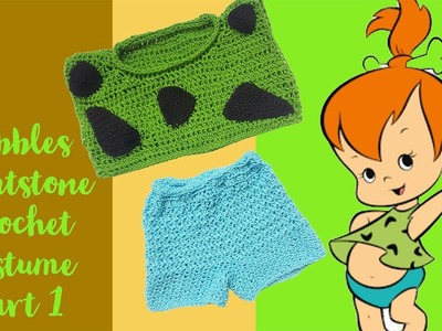 DIY Crochet Costume.Cosplay PEBBLES FLINTSTONE For Women & kids (Part-1) | E7dition Handmade Designs